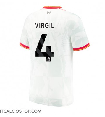 Liverpool Virgil van Dijk #4 Terza Maglia 2024-25 Manica Corta